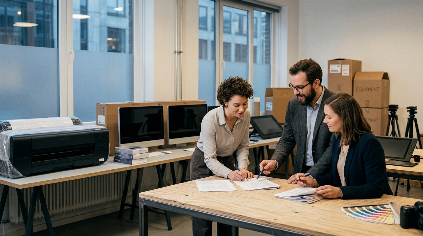 Illustration: First Equipment Loan for New Design Studios: A 2026 Startup Financing Guide